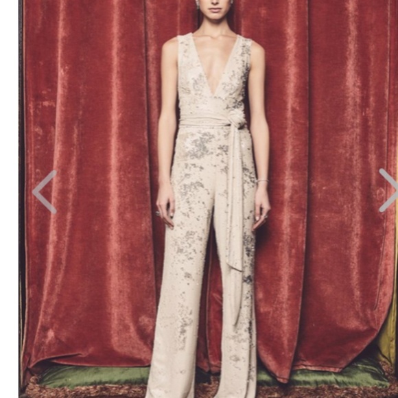 MESTIZA NY. 2 sequin jumpsuit Chrissy nude - Picture 6 of 14
